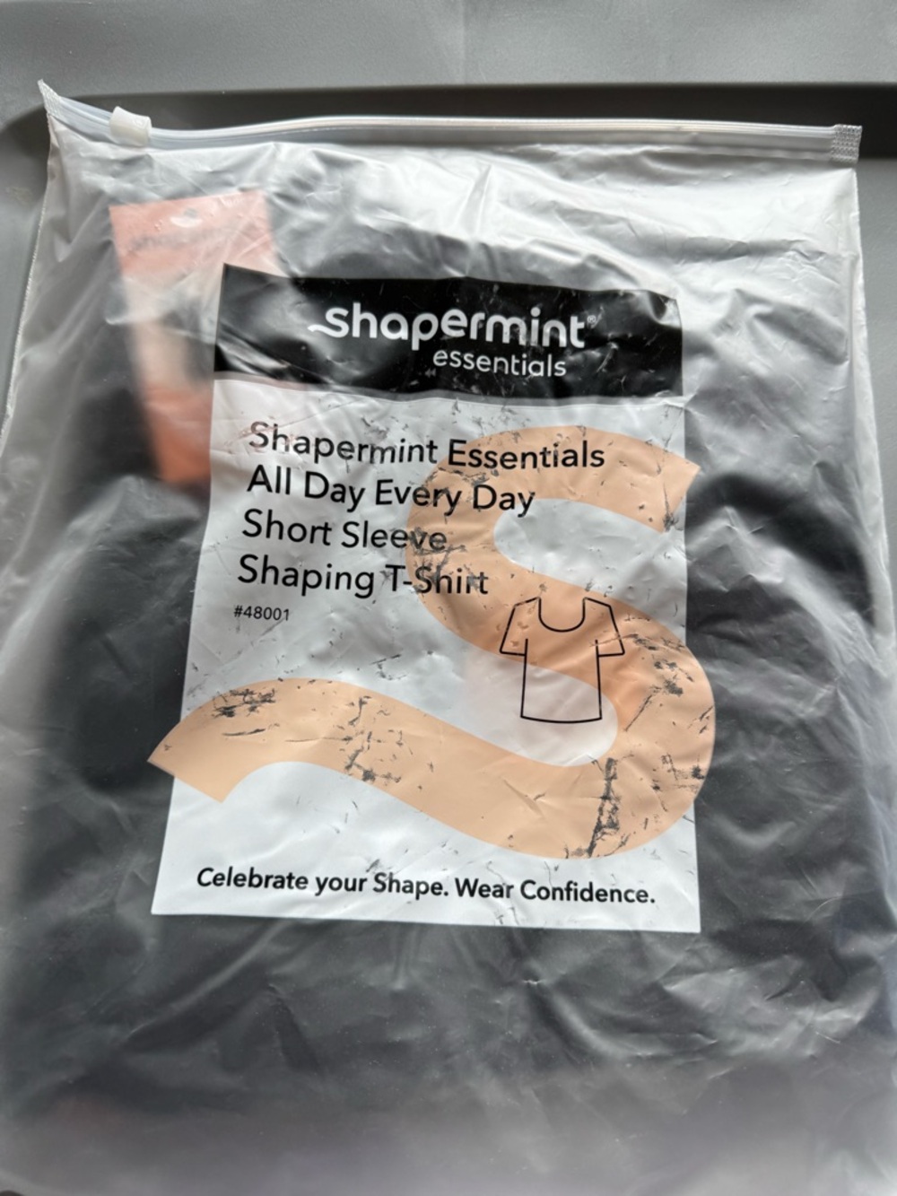 Shapermint Essentials Men’s Short Sleeve Shaping T-Shirt — Black-2XL